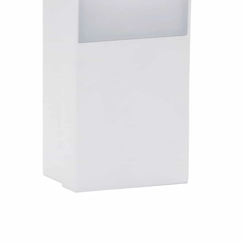 vidaXL āra LED sienas lampas, 2 gab., balta, liets alumīnijs