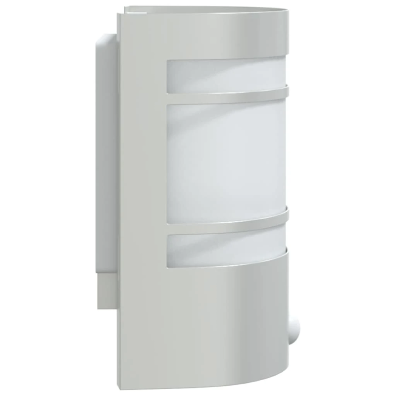 vidaXL āra sienas lampas ar sensoru, 2 gab., nerūsējošs tērauds