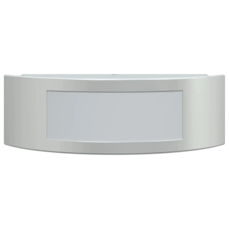 vidaXL āra sienas lampas, 2 gab., sudraba krāsa, nerūsējošs tērauds