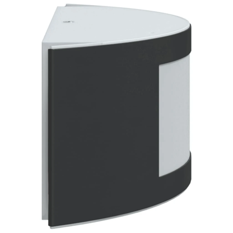 vidaXL āra sienas lampas, 2 gab., melns, nerūsējošs tērauds