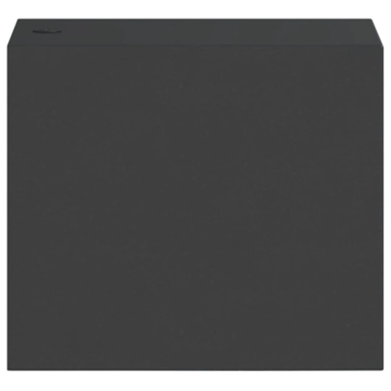 vidaXL āra sienas lampa, melnas, liets alumīnijs