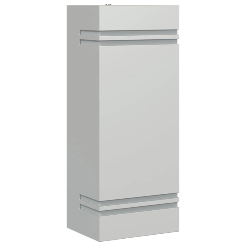 vidaXL āra sienas lampa, sudrabaina, nerūsējošs tērauds