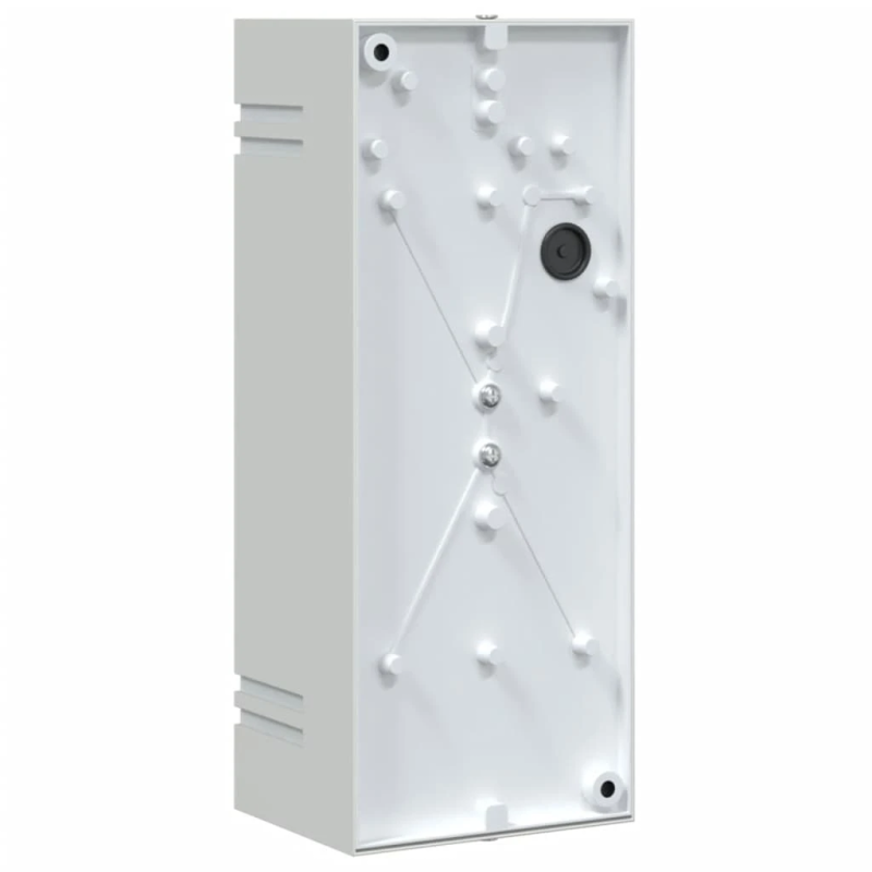 vidaXL āra sienas lampa, sudrabaina, nerūsējošs tērauds