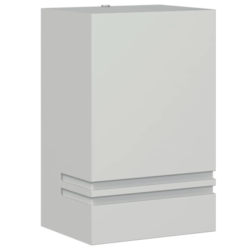 vidaXL āra sienas lampa, sudrabaina, nerūsējošs tērauds