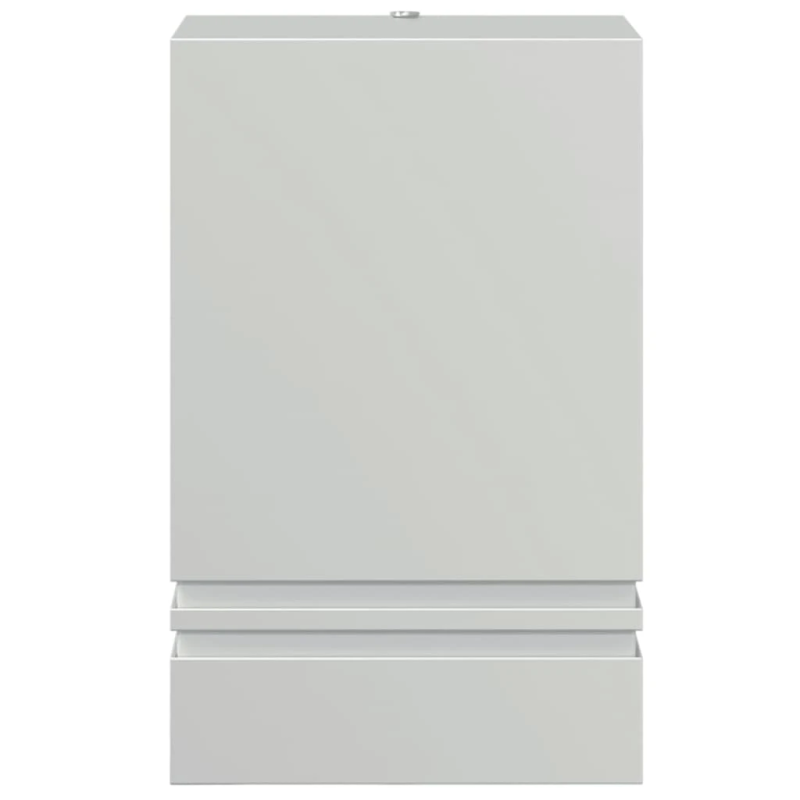 vidaXL āra sienas lampa, sudrabaina, nerūsējošs tērauds