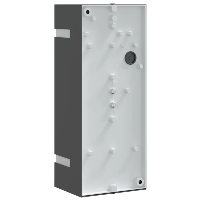 vidaXL āra sienas lampa, melns, nerūsējošs tērauds