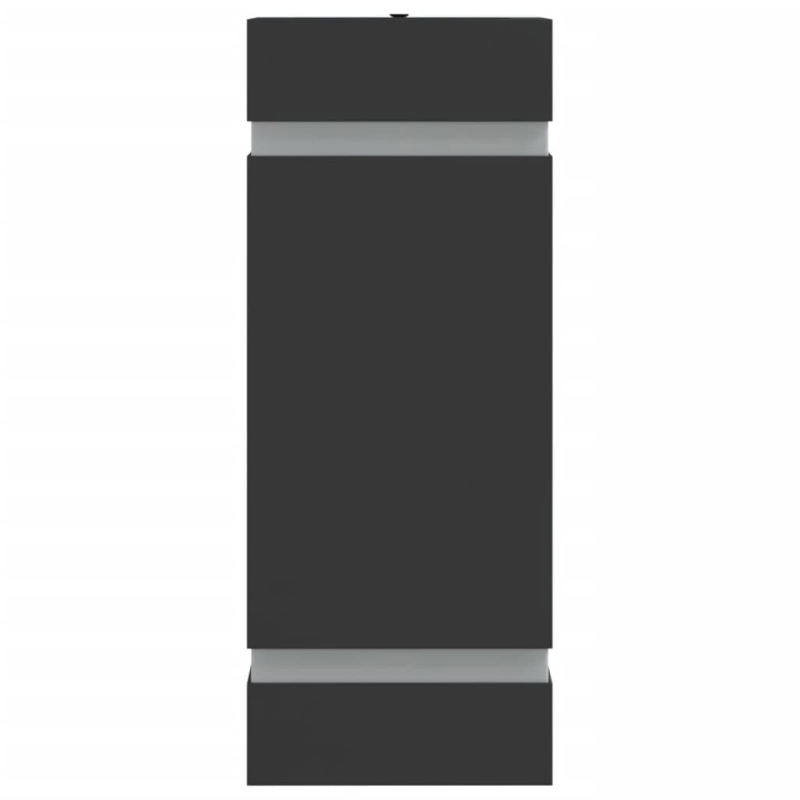 vidaXL āra sienas lampa, melns, nerūsējošs tērauds