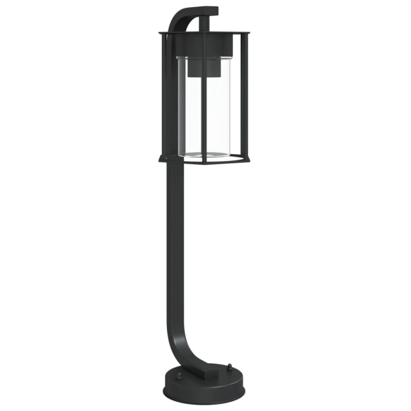 vidaXL āra zemes lampa, melnas, 60 cm, nerūsējošs tērauds