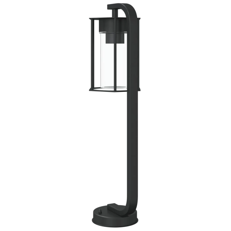 vidaXL āra zemes lampa, melnas, 60 cm, nerūsējošs tērauds