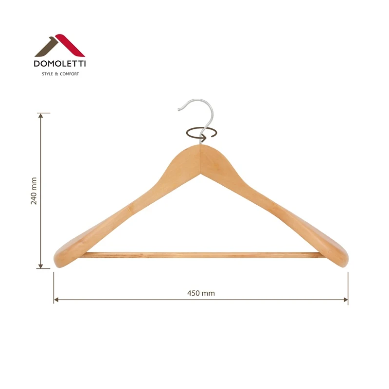 Pakaramais koka gaišs mētelim domoletti