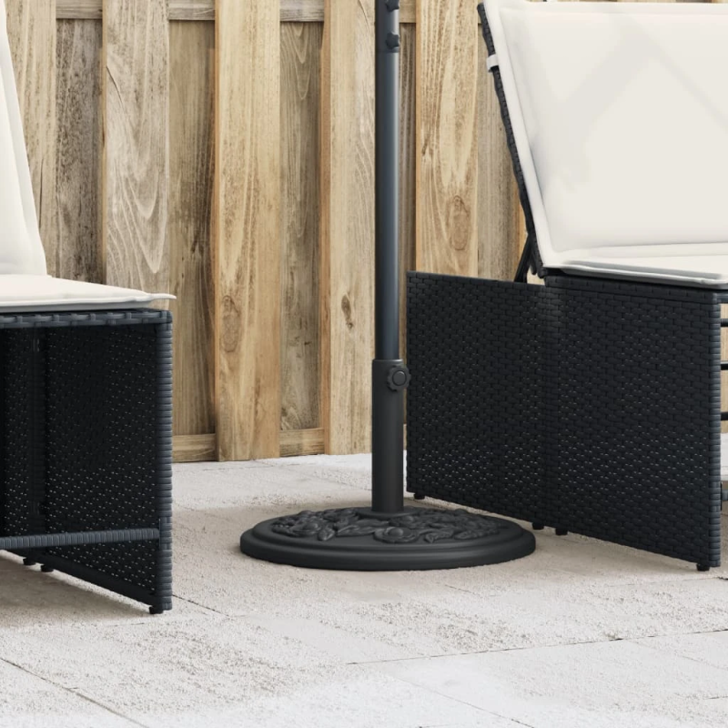 vidaXL saulessarga pamatne ar riteņiem, DIA38 - 48 mm kātiem, 12 kg