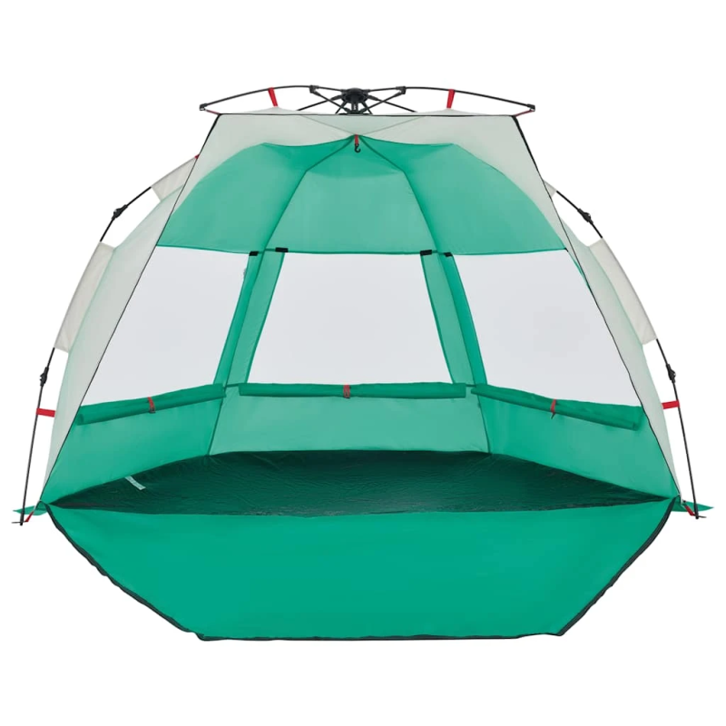 vidaXL pludmales telts 2 personām, zaļa, ūdensnecaurlaidīga