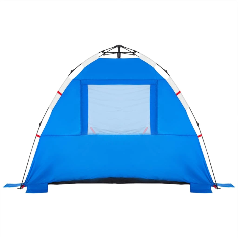 vidaXL pludmales telts 3 personām, debeszila, ūdensnecaurlaidīga