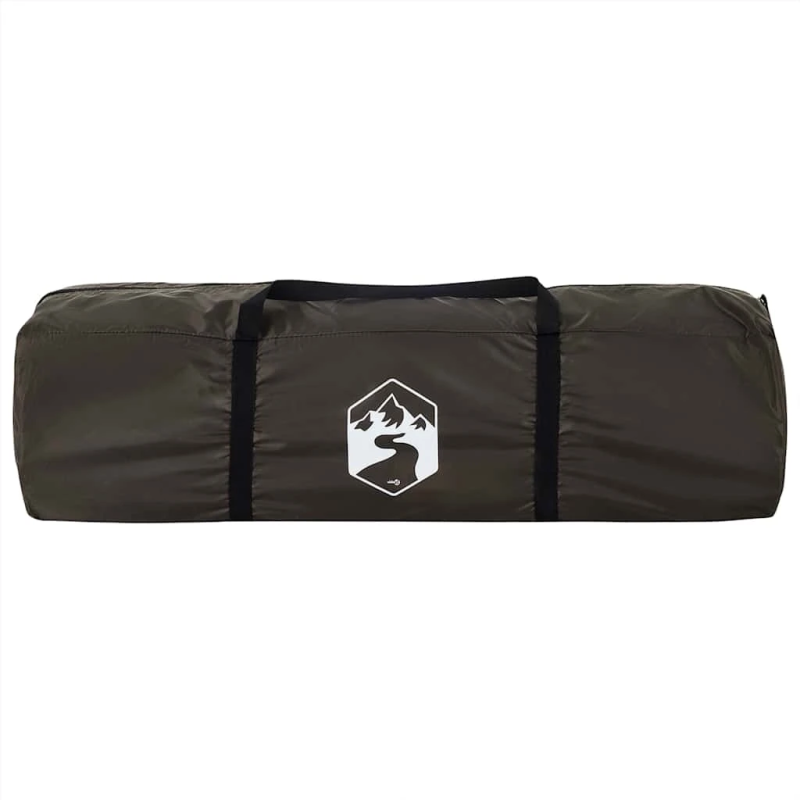 vidaXL makšķernieku telts 5 personām, brūna, ūdensnecaurlaidīga