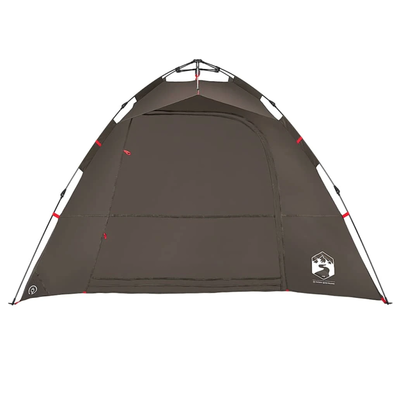 vidaXL makšķernieku telts 4 personām, brūna, ātri saliekama