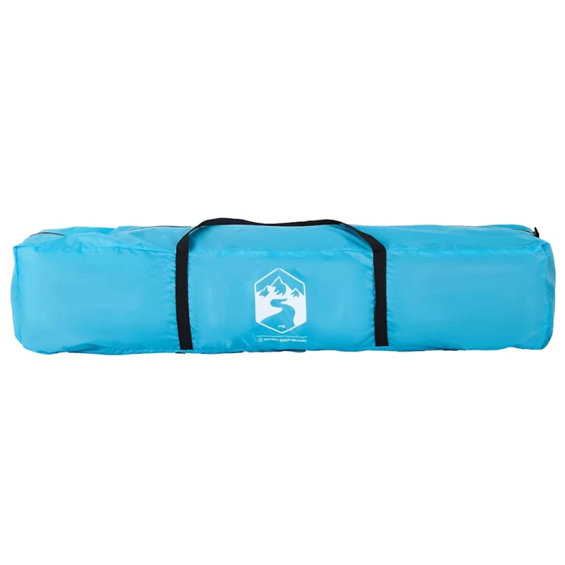 vidaXL kempinga telts 4 personām, zila, ātri saliekama