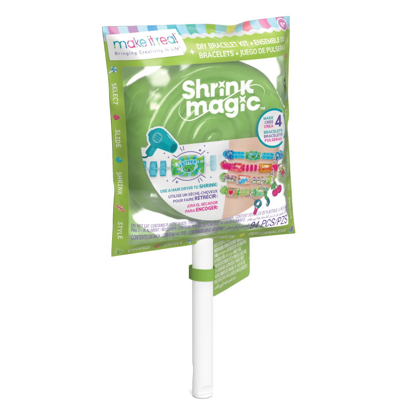 MAKE IT REAL Shrink Magic Lollipop Bracelet Kit