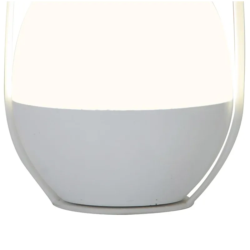 Galda lampa led rgb balta