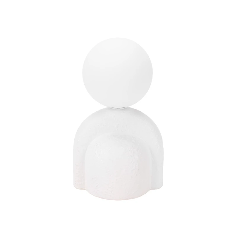 Galda lampa menorca stik.g9 d10cm balta