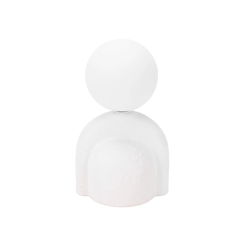 Galda lampa menorca stik.g9 d10cm balta