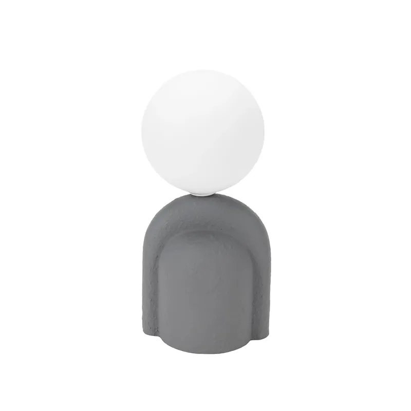 Table light menorca glass g9 d12cm grey