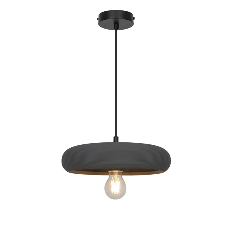 Lampa griestu faro e27 d30cm pelēka