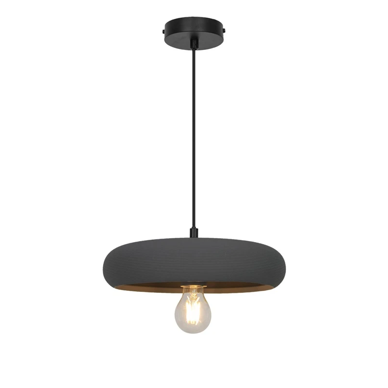 Lampa griestu faro e27 d30cm pelēka