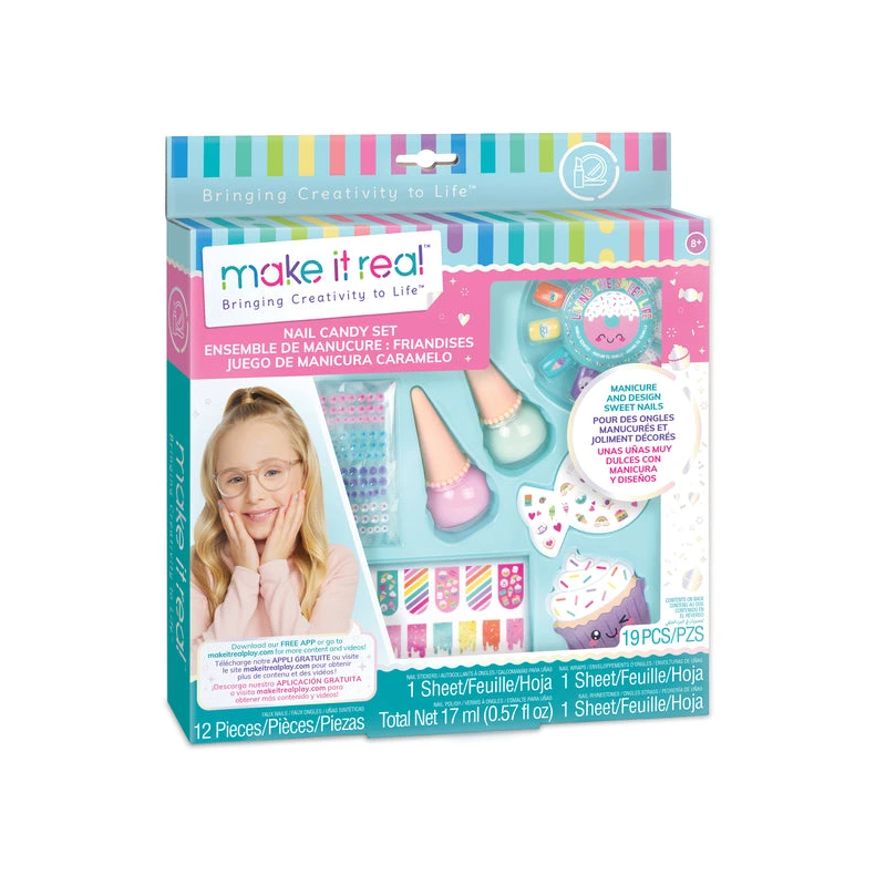 MAKE IT REAL Manikīra komplekts Nail Candy