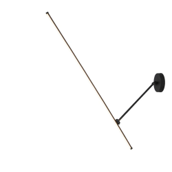 Lampa led piest. tanger 100cm melna