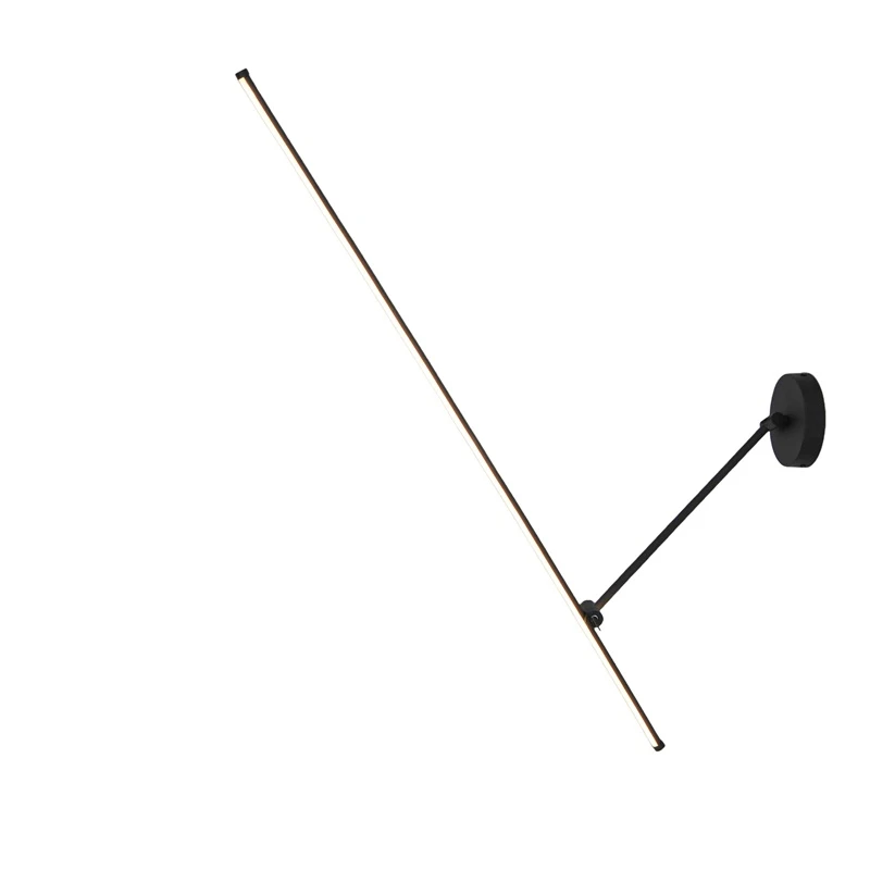 Lampa led piest. tanger 100cm melna