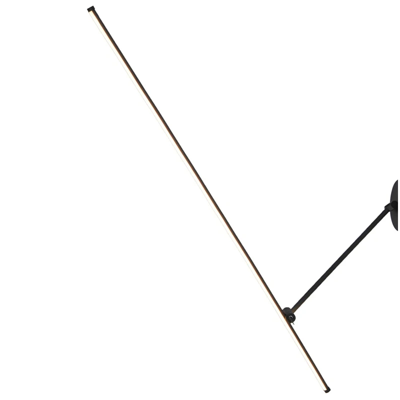 Lampa led piest. tanger 100cm melna