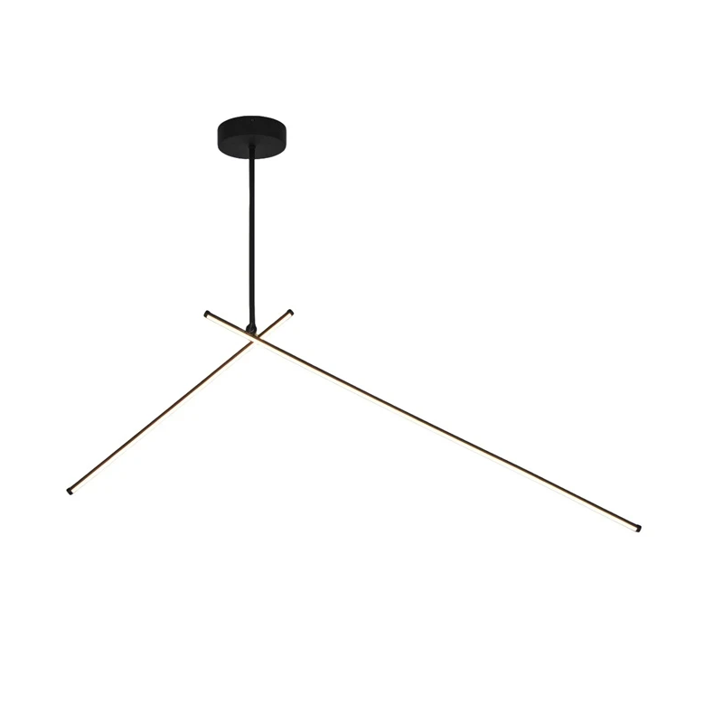 Lampa led piest tanger 100+60cm melna