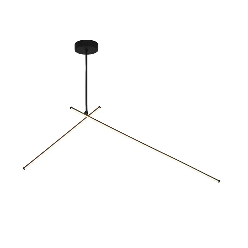 Lampa led piest tanger 100+60cm melna