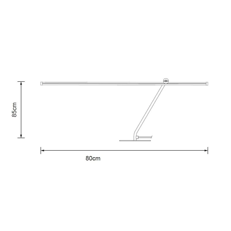 Galda led lampa tanger 85cm melna
