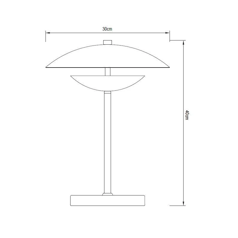 Galda stāvlampas auras 13w led melna