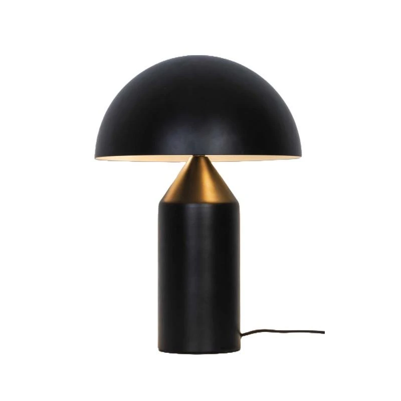 Galda lampa auras e27 melna