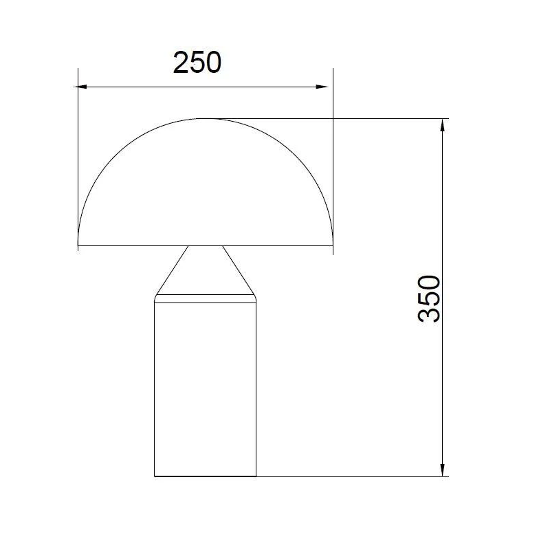 Galda lampa auras e27 melna