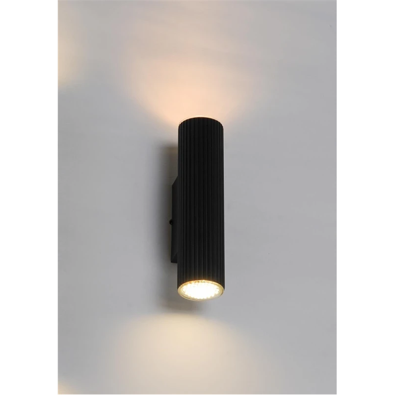 Lampa sienas icel 2xgu10 melna