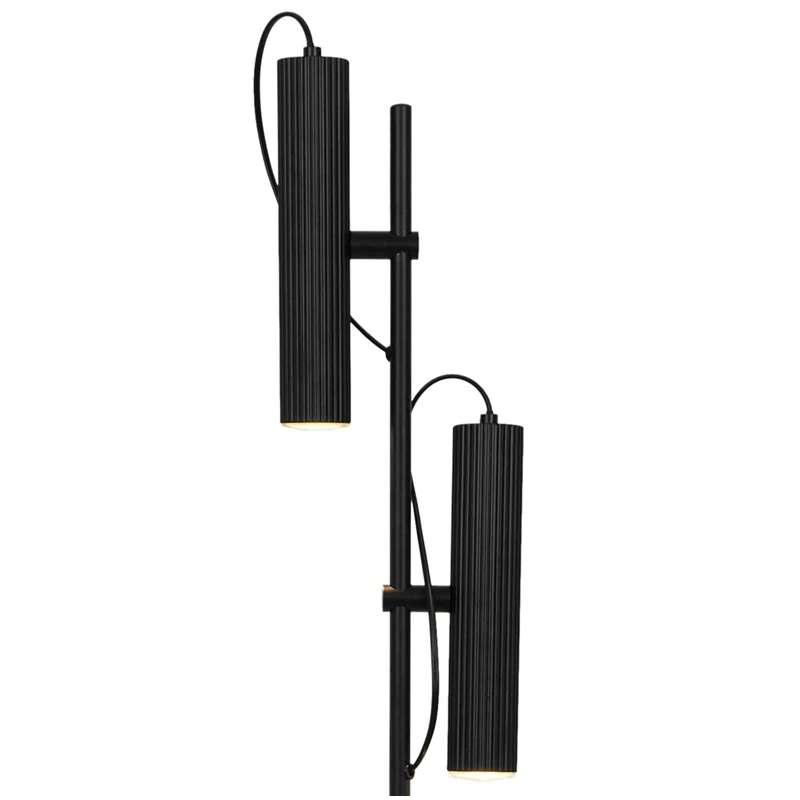 Stāvlampa icel 2xgu10 melna