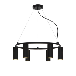 Lampa griestu icel 6xgu10 melna