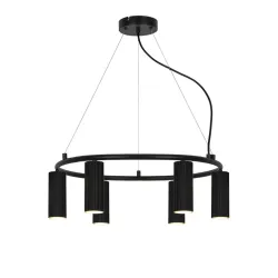 Lampa griestu icel 6xgu10 melna