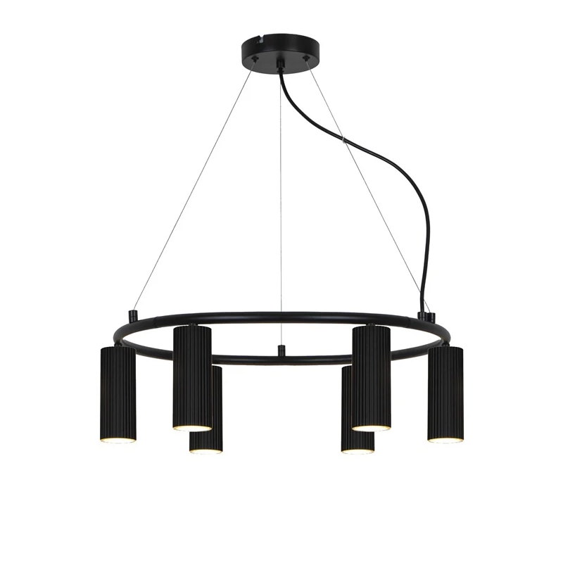 Lampa griestu icel 6xgu10 melna