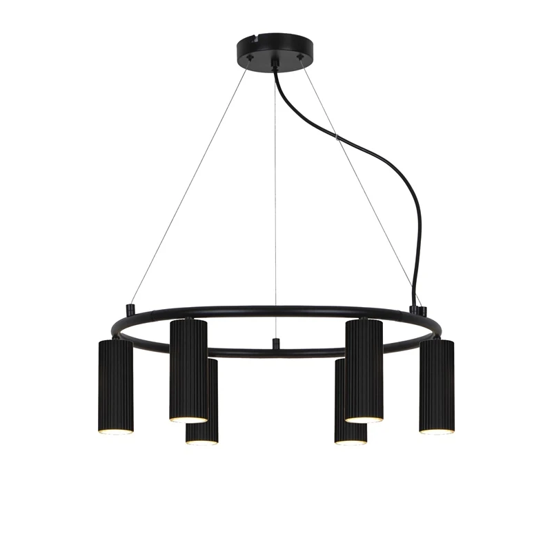 Lampa griestu icel 6xgu10 melna