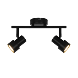 Spotlampa lucia 2xgu10 melna