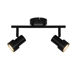 Spotlampa lucia 2xgu10 melna