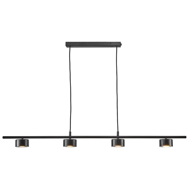 Lampa griestu led luca 4x4w melna