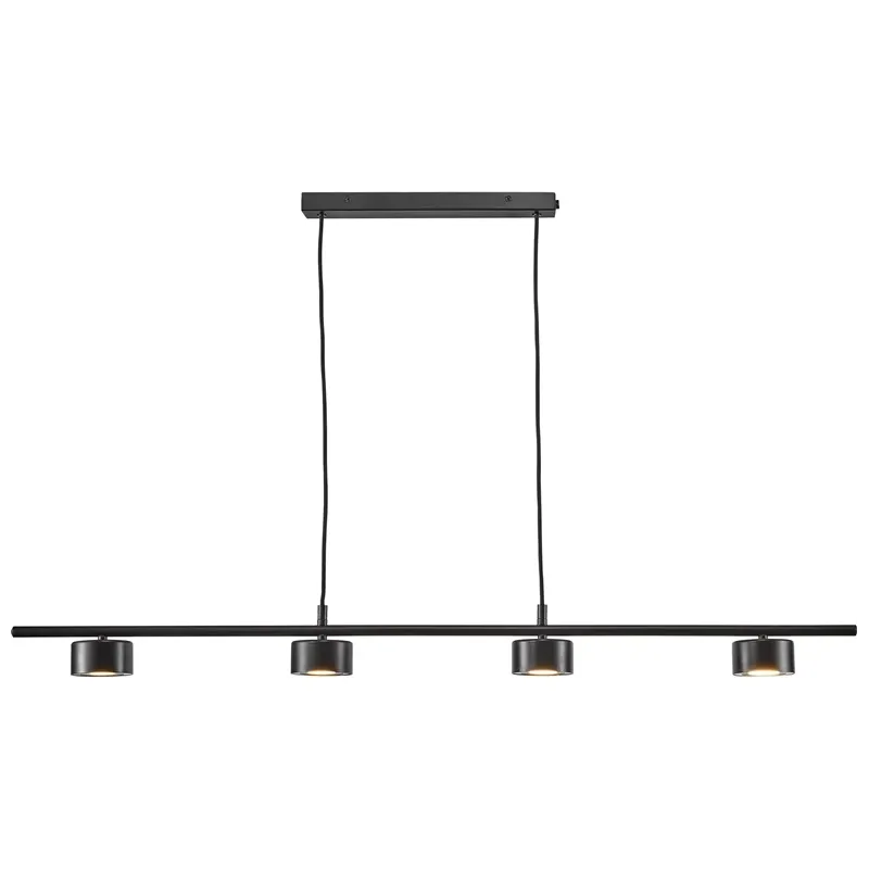 Lampa griestu led luca 4x4w melna