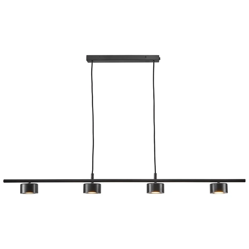 Lampa griestu led luca 4x4w melna