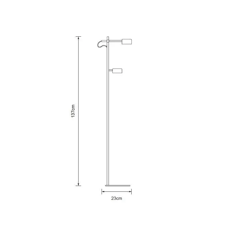 Stāvlampa Domoletti Luca P19070-2F, 8 W, LED