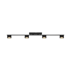 Lampa griestu led luca 4x4w 2700k melna